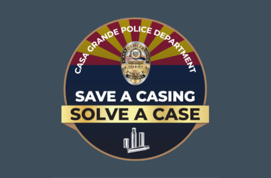 Casa Grande Police Department Introduces Program to Help Solve Gun Crimes