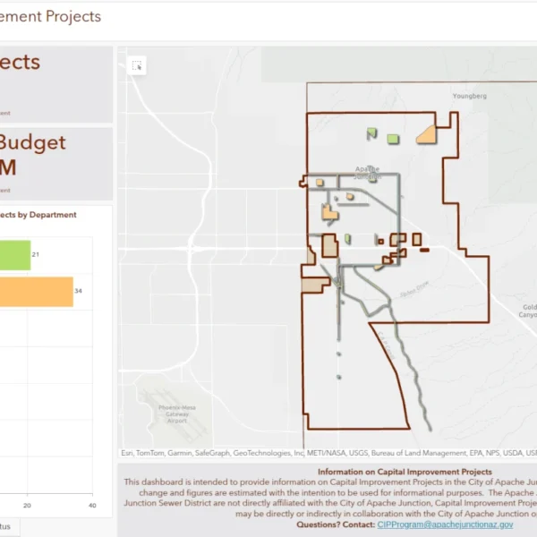Apache Junction Launches New Interactive Capital Improvement Projects Map