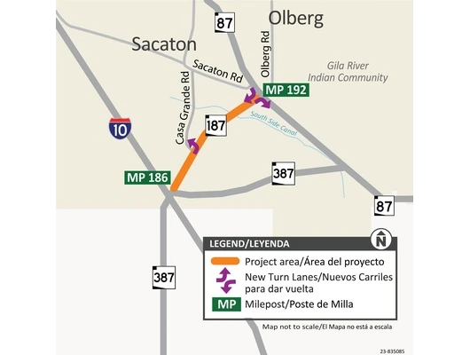 Lane Restrictions on SR 187 Begin Oct. 14