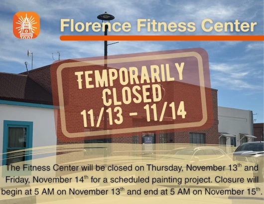Florence Fitness Center to Close for Painting Project