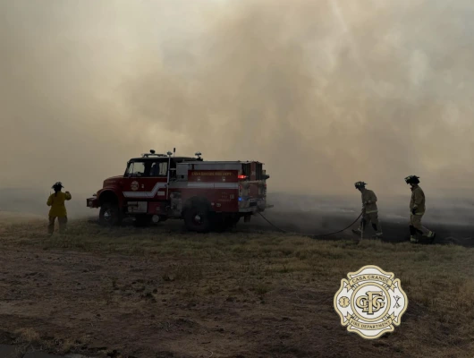 CGFD Battles Fast-Moving Brush Fire on W. Kortsen&hellip;
