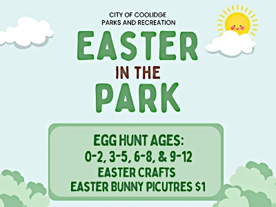 Easter Egg Hunt in Coolidge, AZ – Easter in the Park at Kenilworth Sports Complex