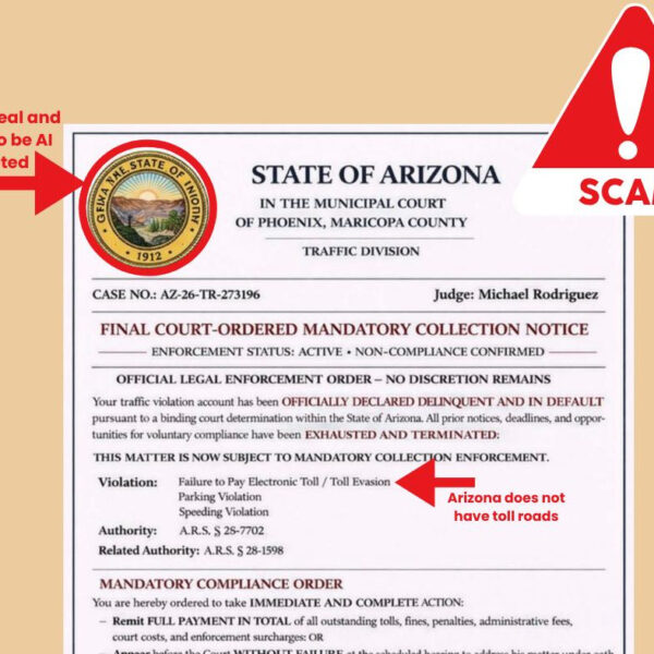 Arizona Officials Warn: Fake Texts&hellip;