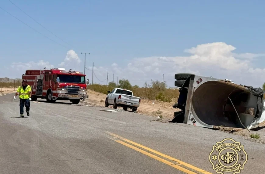Casa Grande Dump Truck Rollover on Val Vista&hellip;