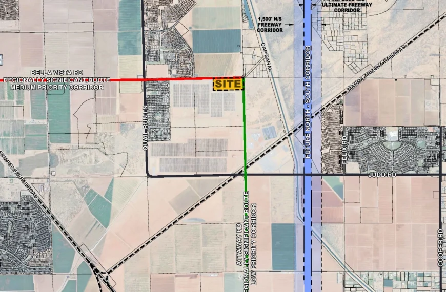 Copper Basin Energy Storage Project vicinity map.