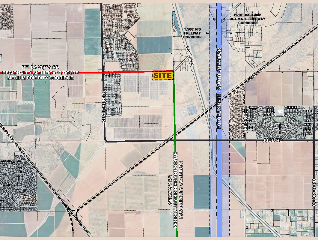 Copper Basin Energy Storage Project vicinity map.