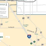 i10 Wildhorse Pass Map with restrictions.