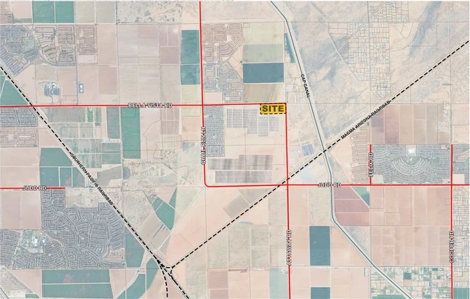 The Copper Basin Energy Storage site is located on the southwest corner of Attaway and Bella Vista Road in San Tan Valley